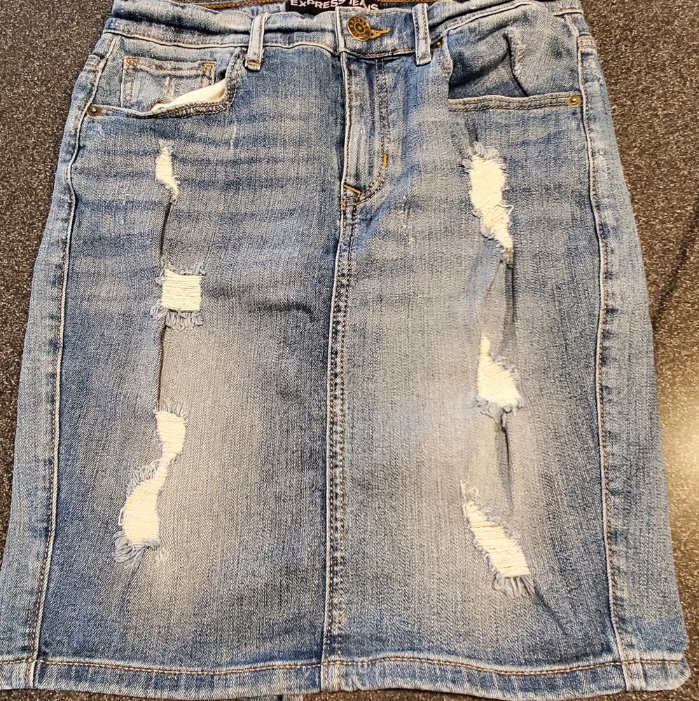 Express Jean Skirt